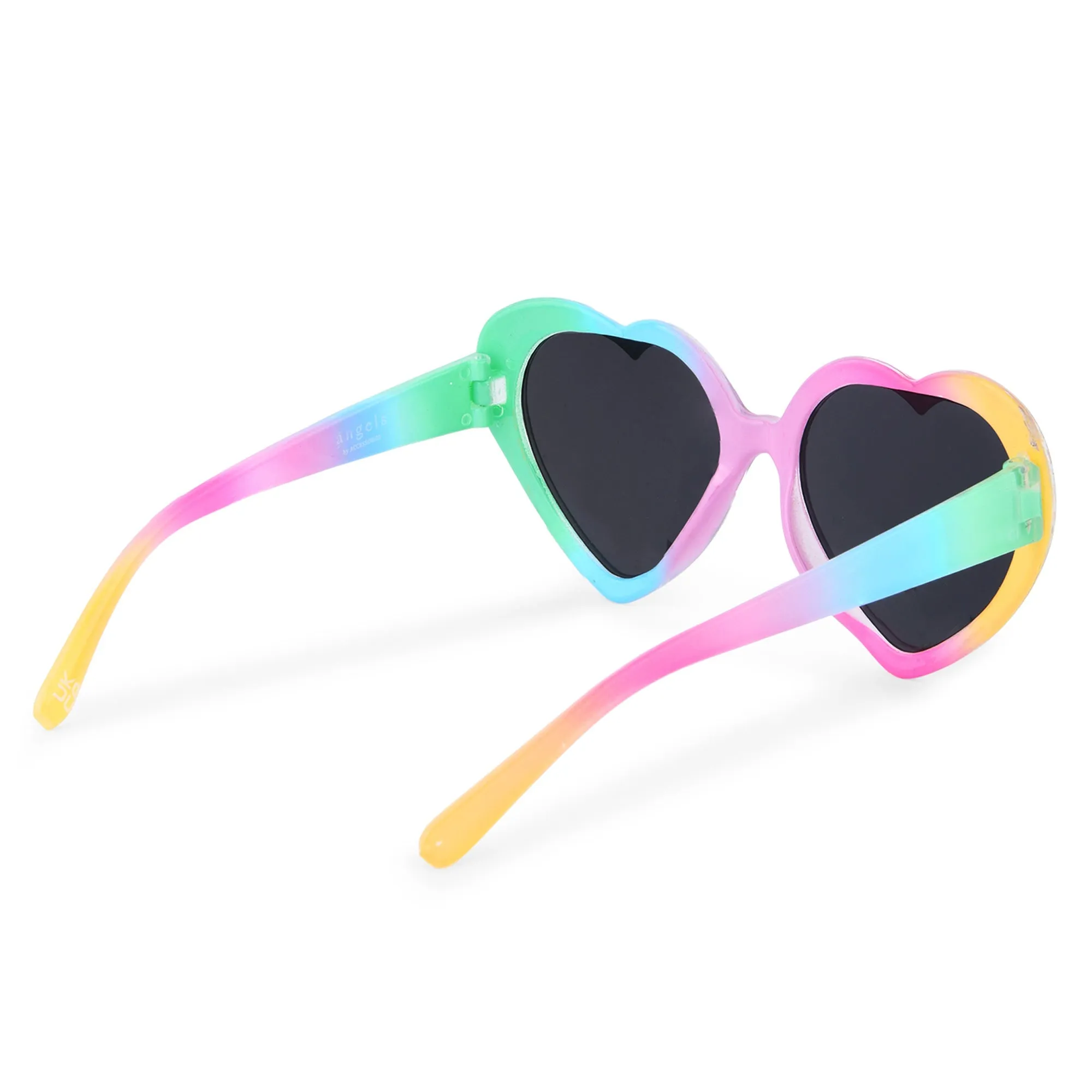 Accessorize London Girl's  Rainbow Heart Sunglasses