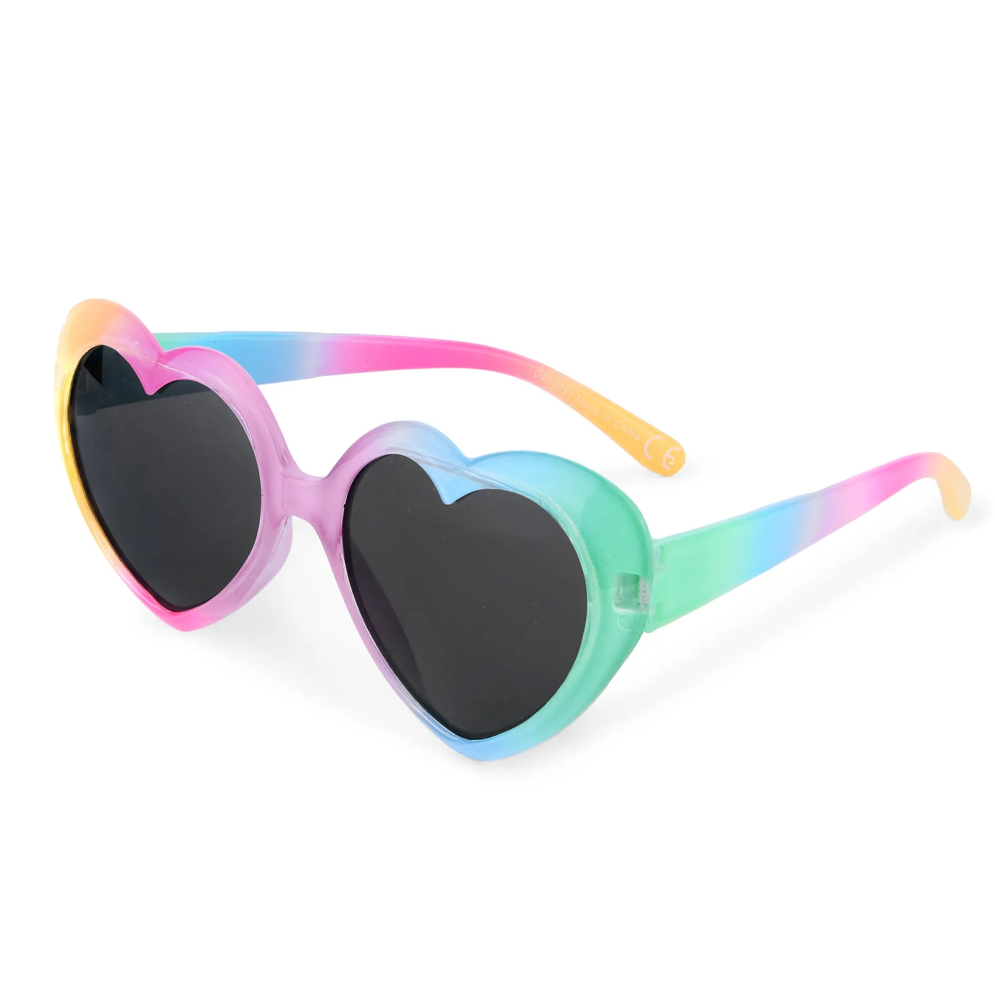 Accessorize London Girl's  Rainbow Heart Sunglasses