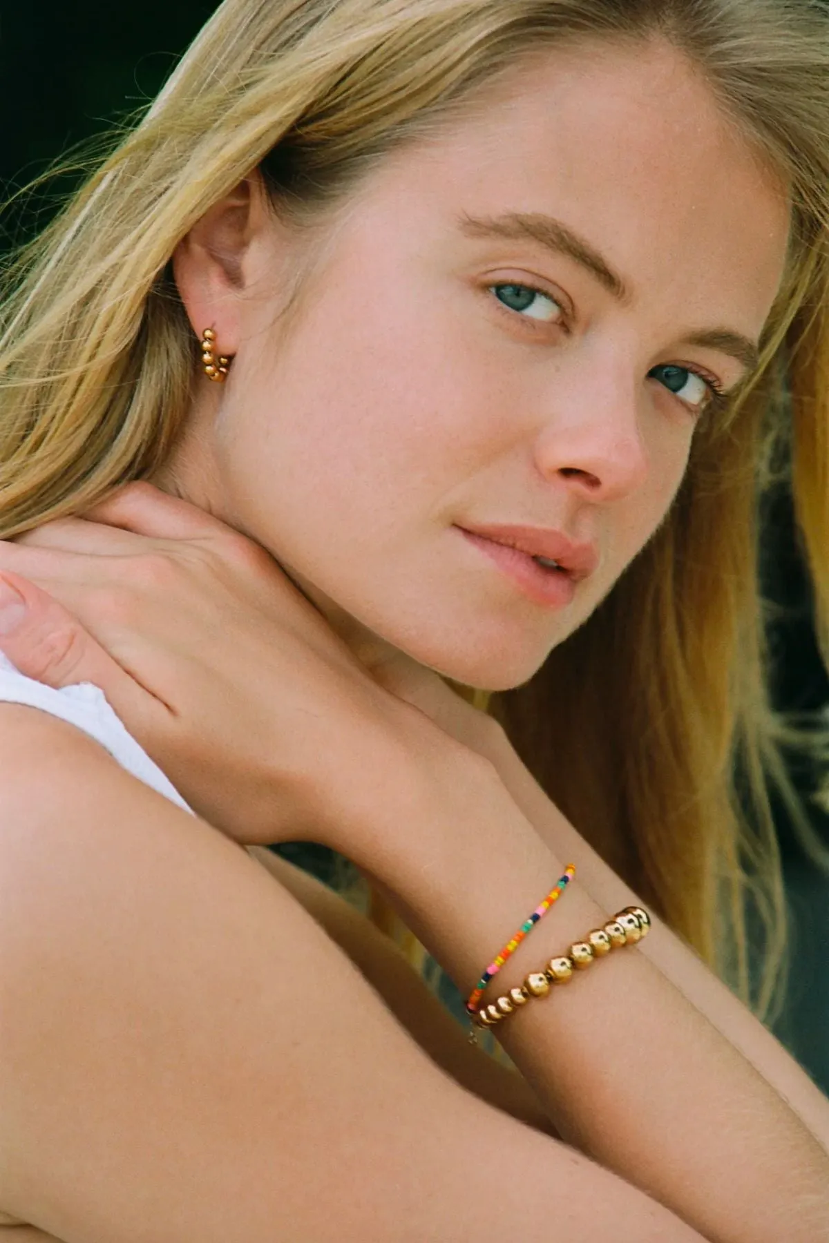 Anni Lu Petit Goldie Hoop Earrings - Gold