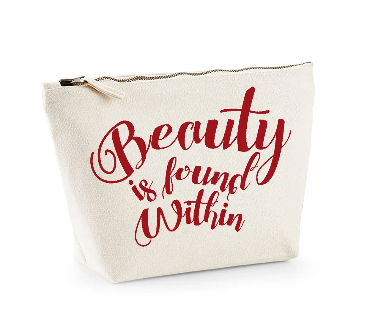 Beauty is Found Within - Make Up/Cosmetics Bag