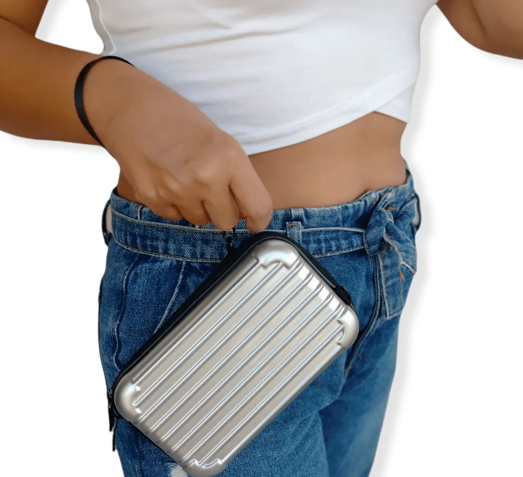 Box bag - silver 2