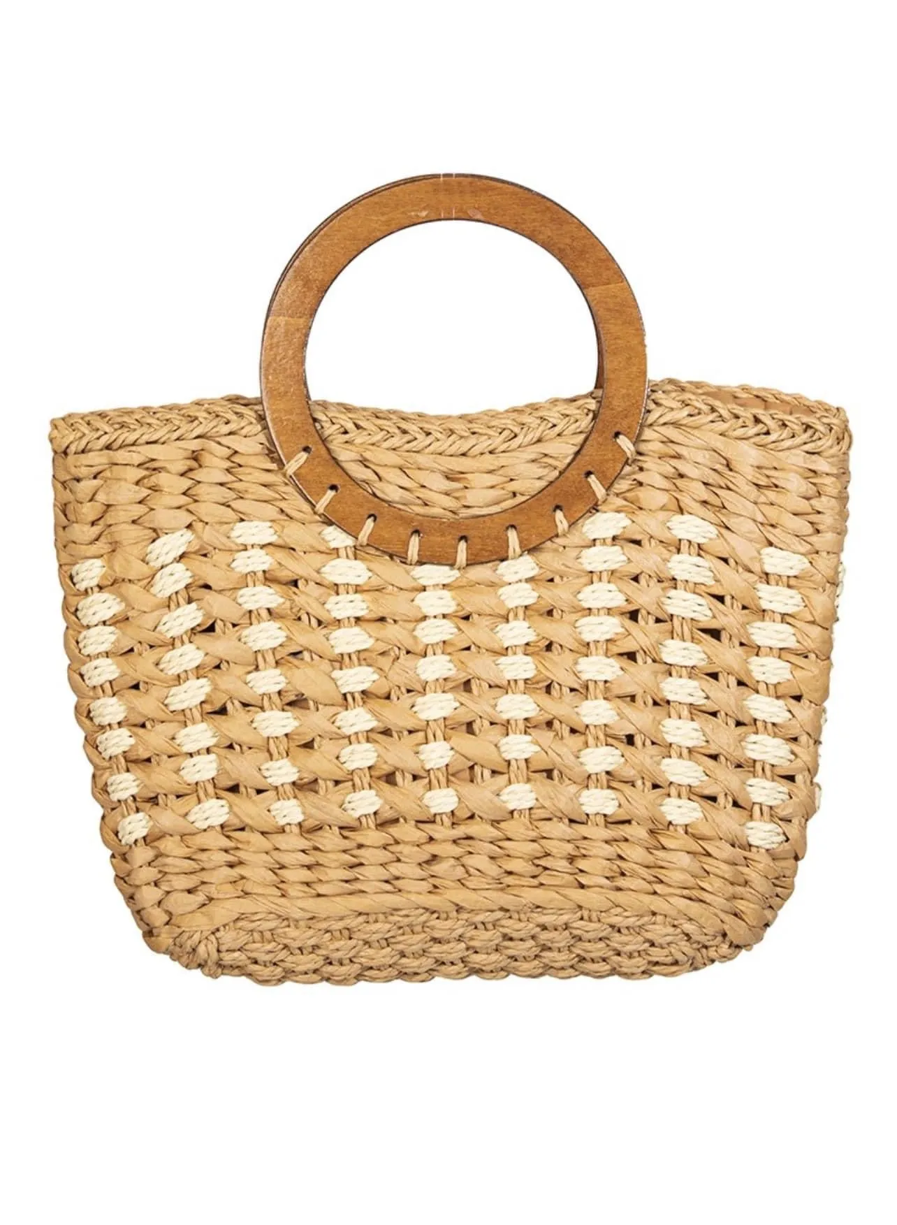 Braided Round Handle Bag