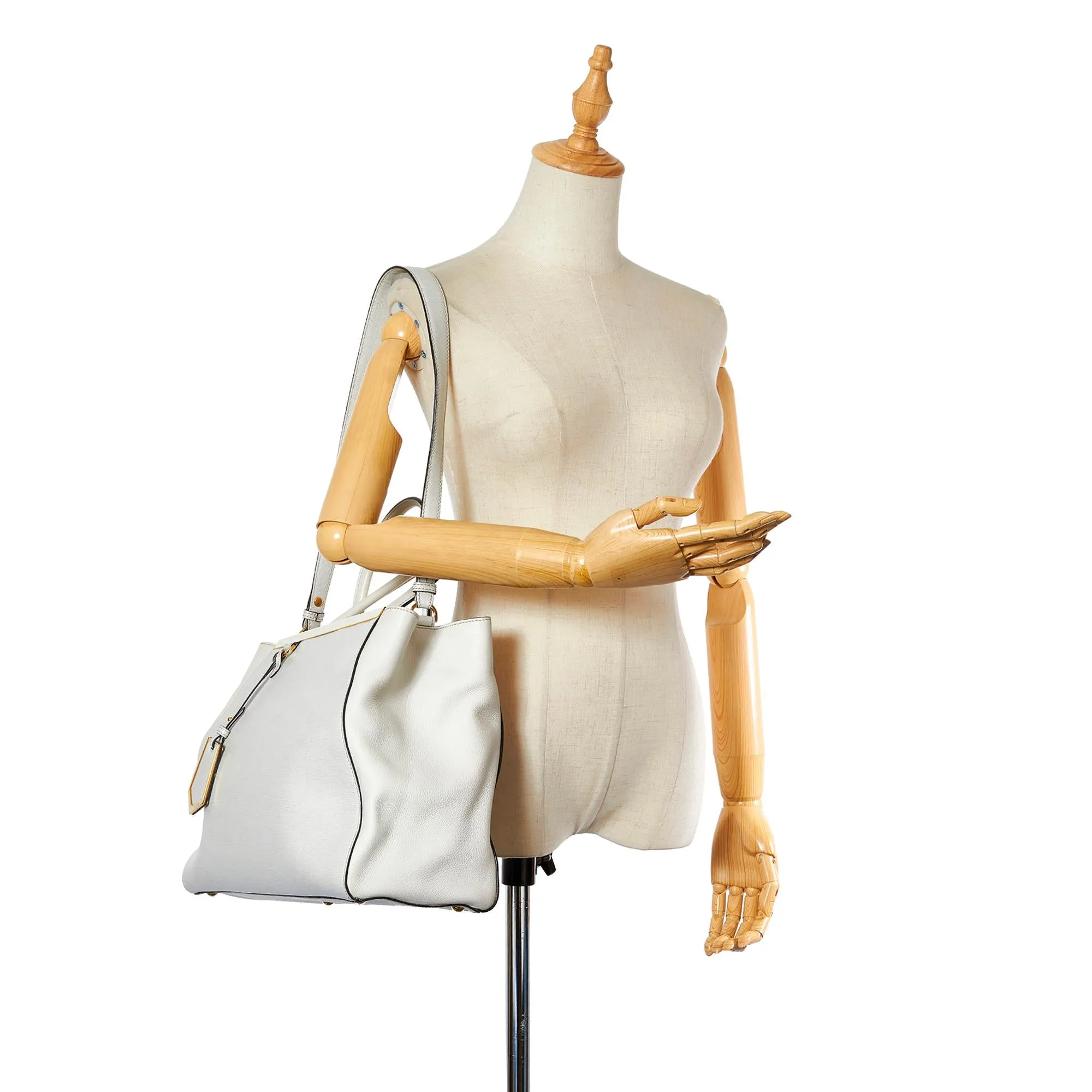 Fendi 2Jours Leather Satchel (SHG-23583)