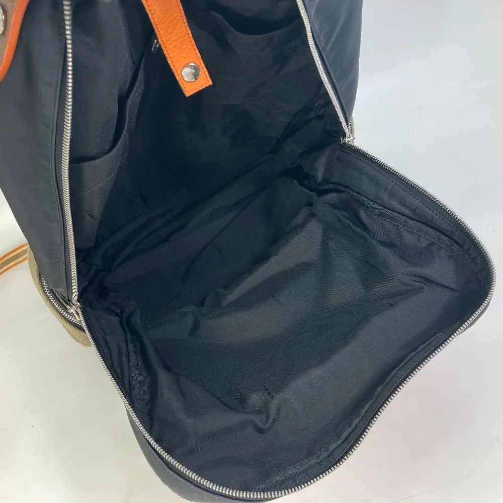 FENDI Backpack 7VZ048 Nylon / canvas black Backpack Zucca multi mens Used