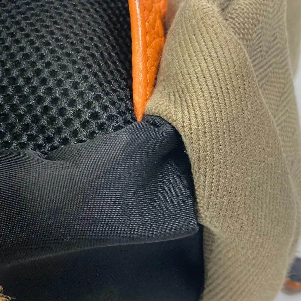 FENDI Backpack 7VZ048 Nylon / canvas black Backpack Zucca multi mens Used