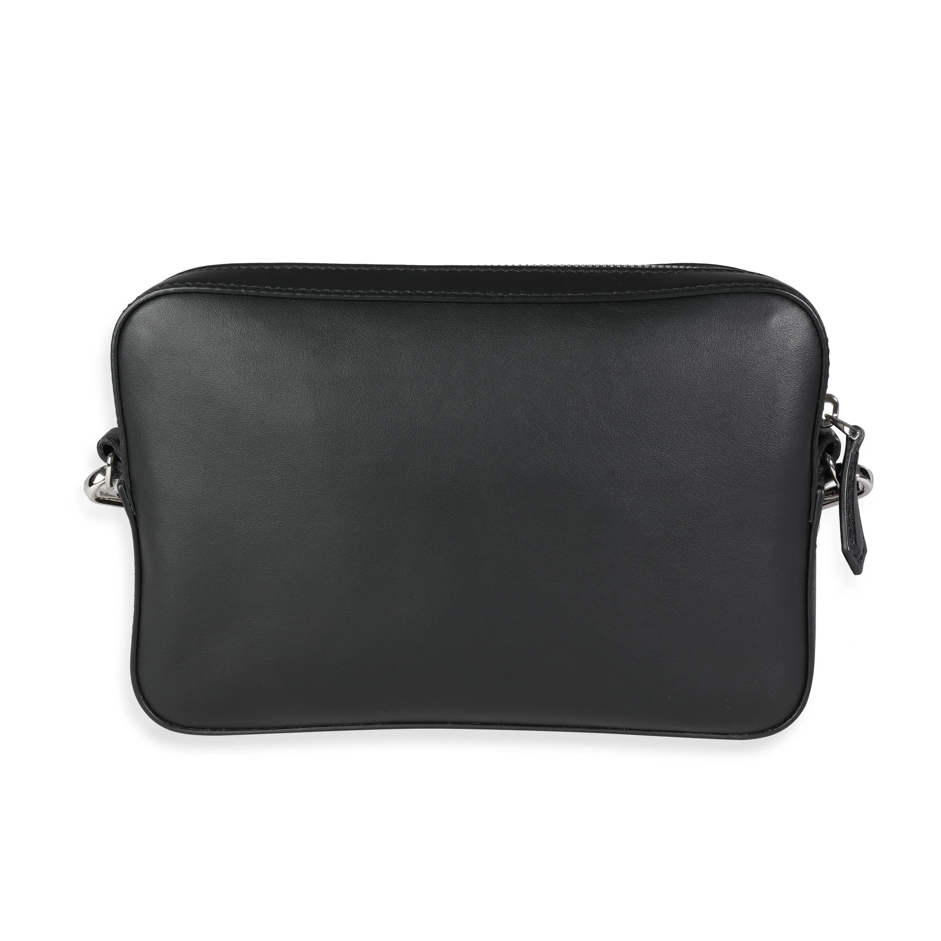 Fendi Black Calfskin & Sunflower Logo Mini Camera Bag