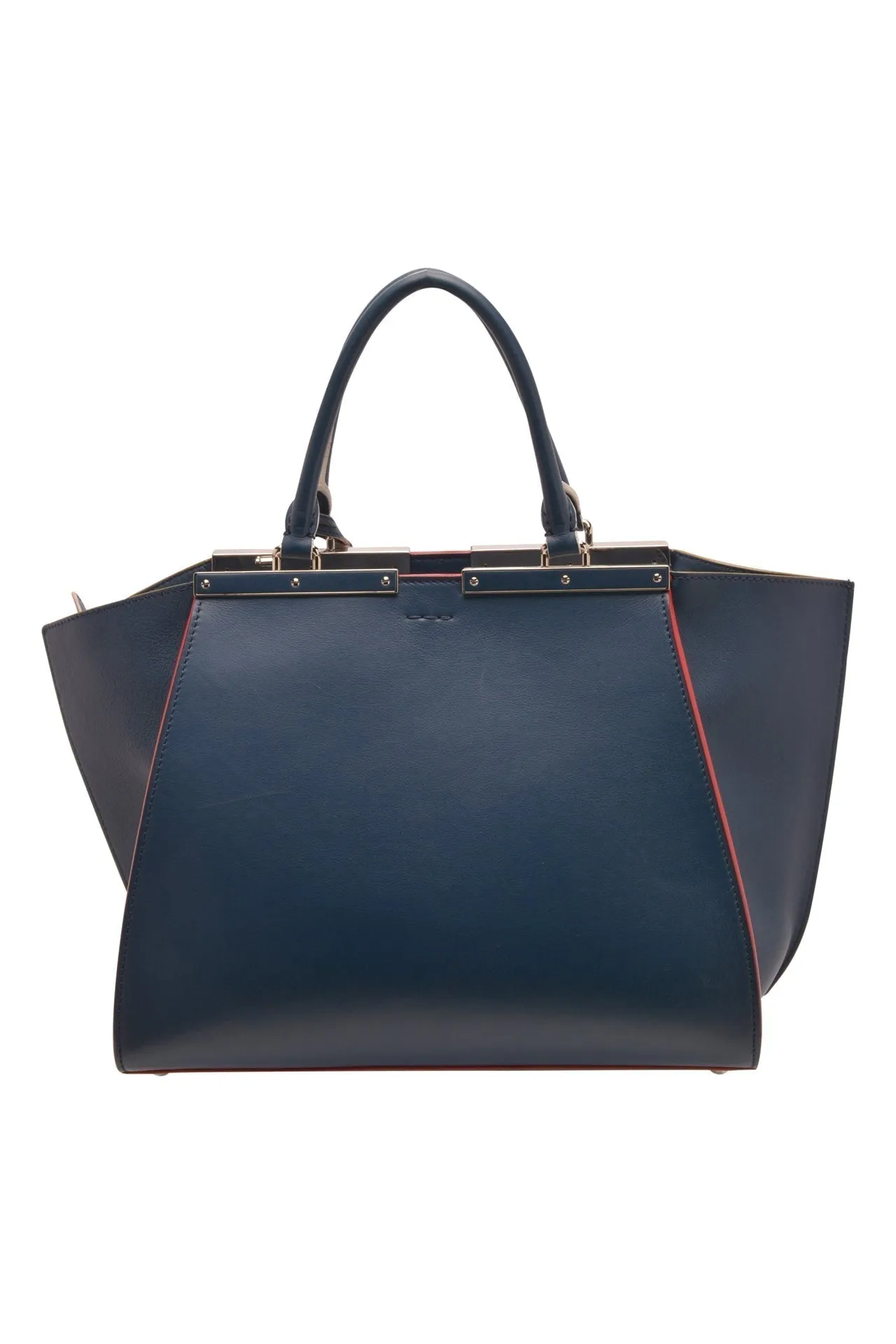 FENDI Blue Calfskin Large 3Jours Tote