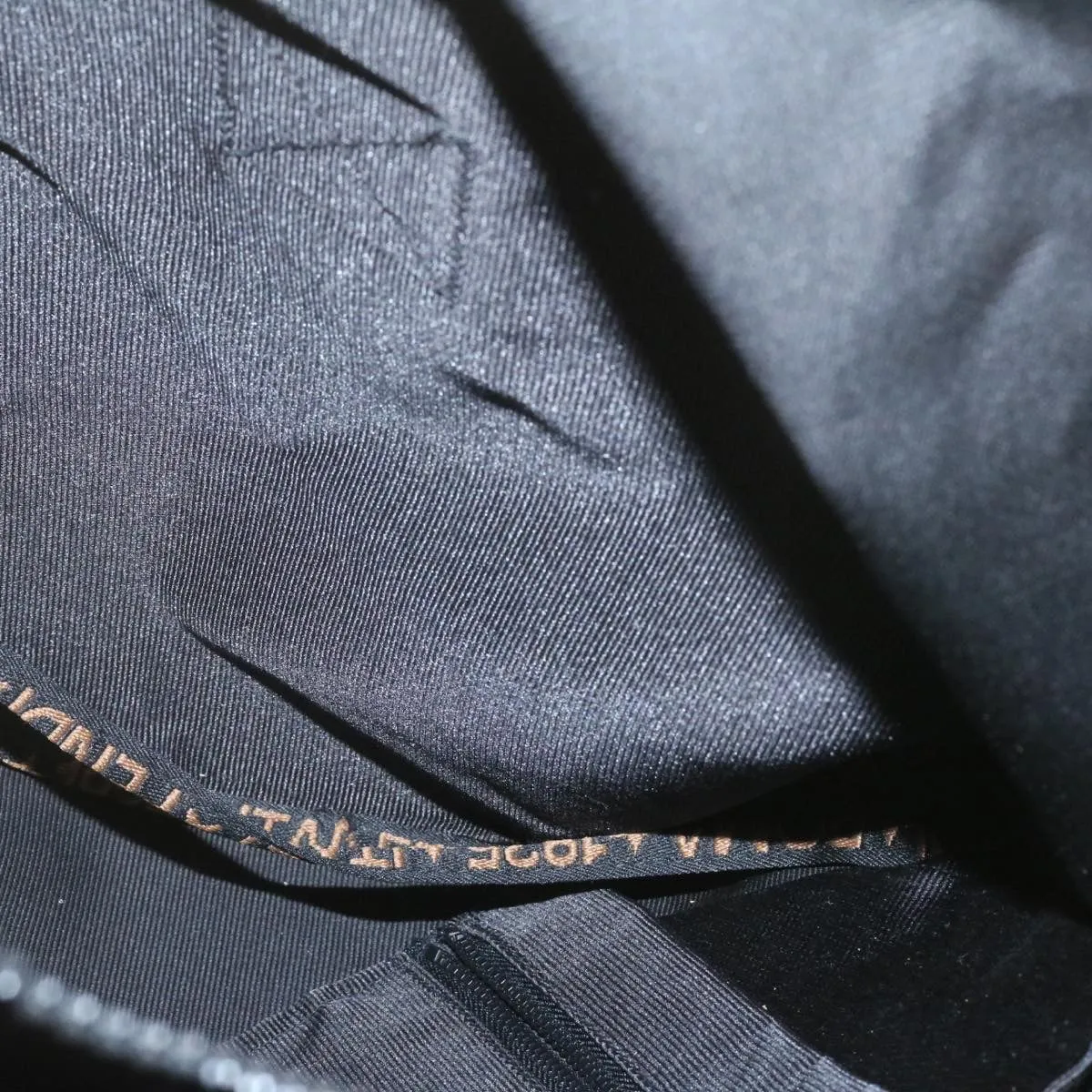 FENDI Boston Bag Nylon 2Way Black Auth am998g