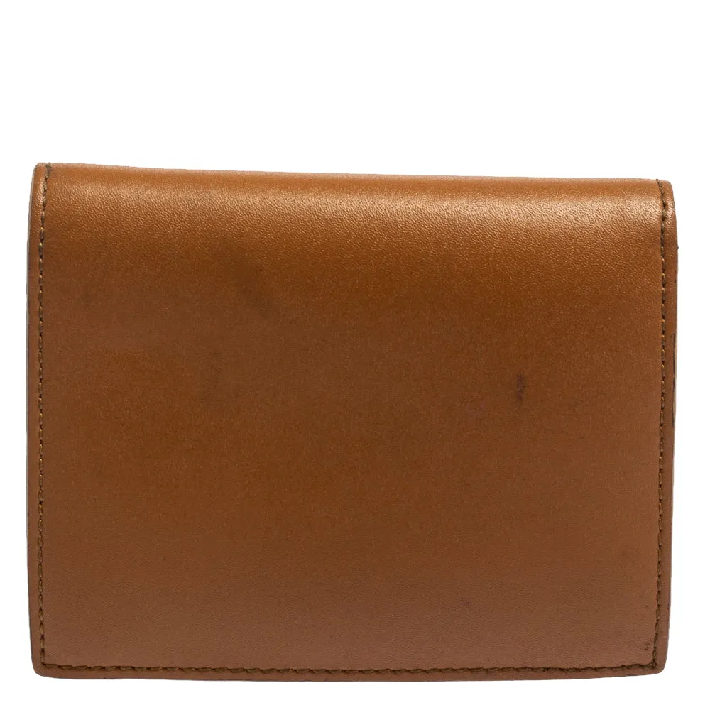 Fendi Brown Leather By The Way Bifold Wallet