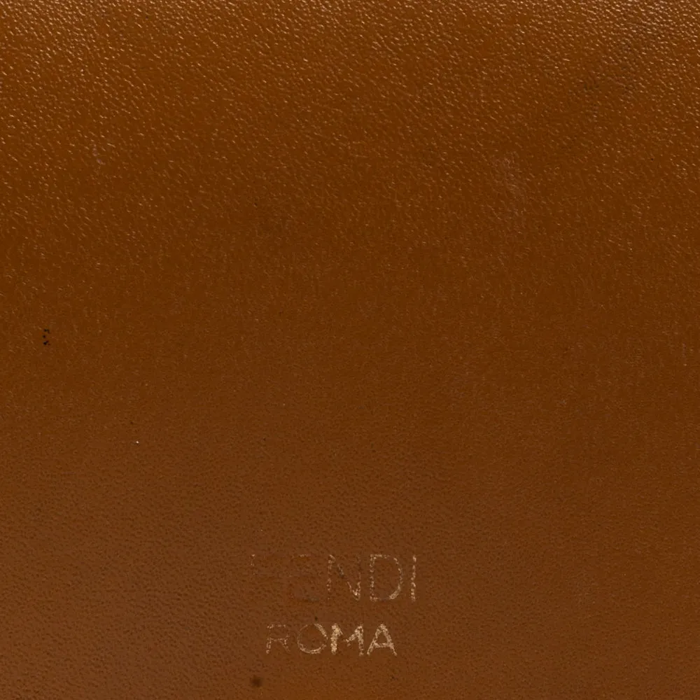 Fendi Brown Leather By The Way Bifold Wallet
