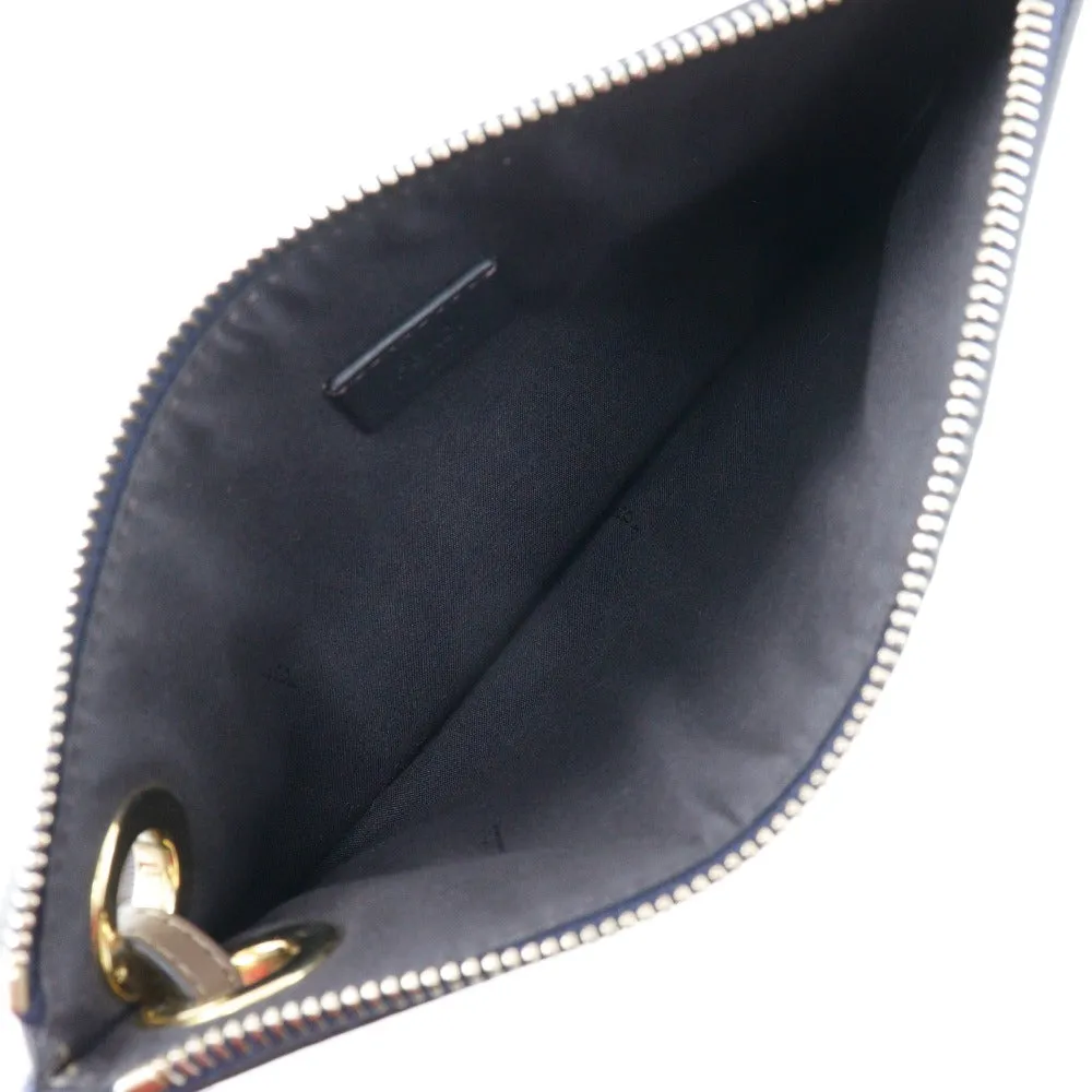 FENDI Clutch bag 8BS020 leather blue FILA collaboration Fendi Mania unisex(Unisex) Used