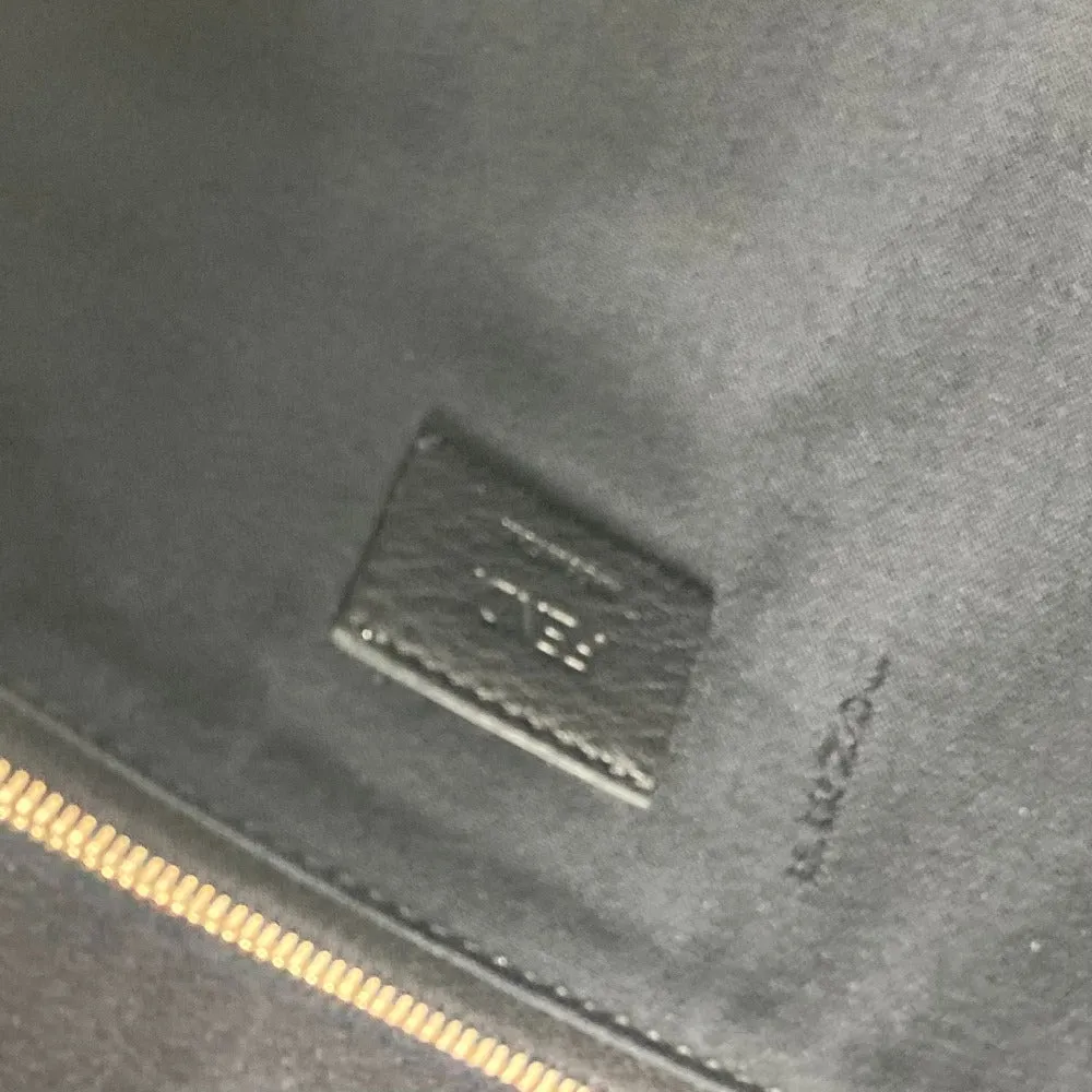 FENDI Clutch bag 8M0351 leather black FF logo mens Used