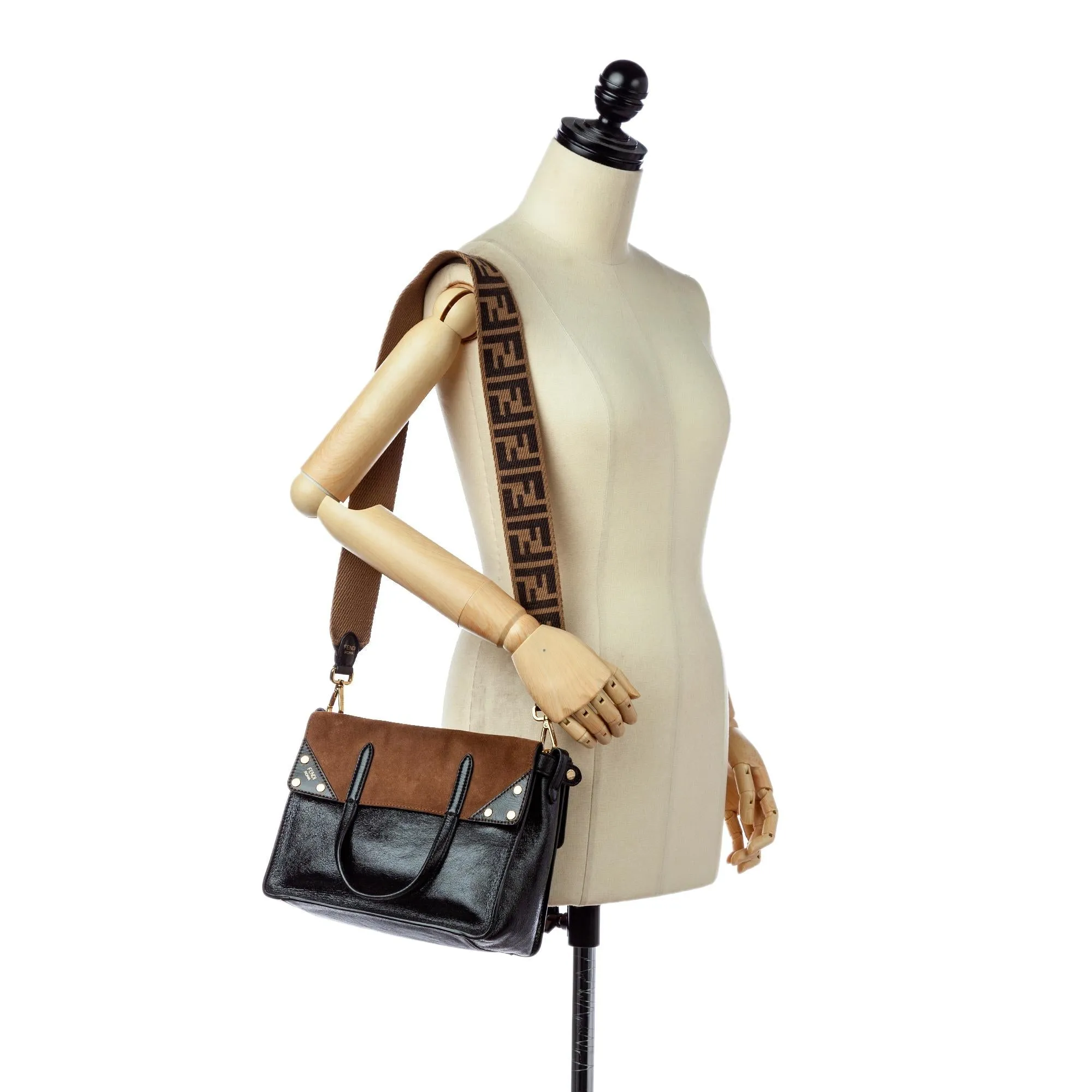 Fendi Fendi Flip Leather Satchel (SHG-24693)