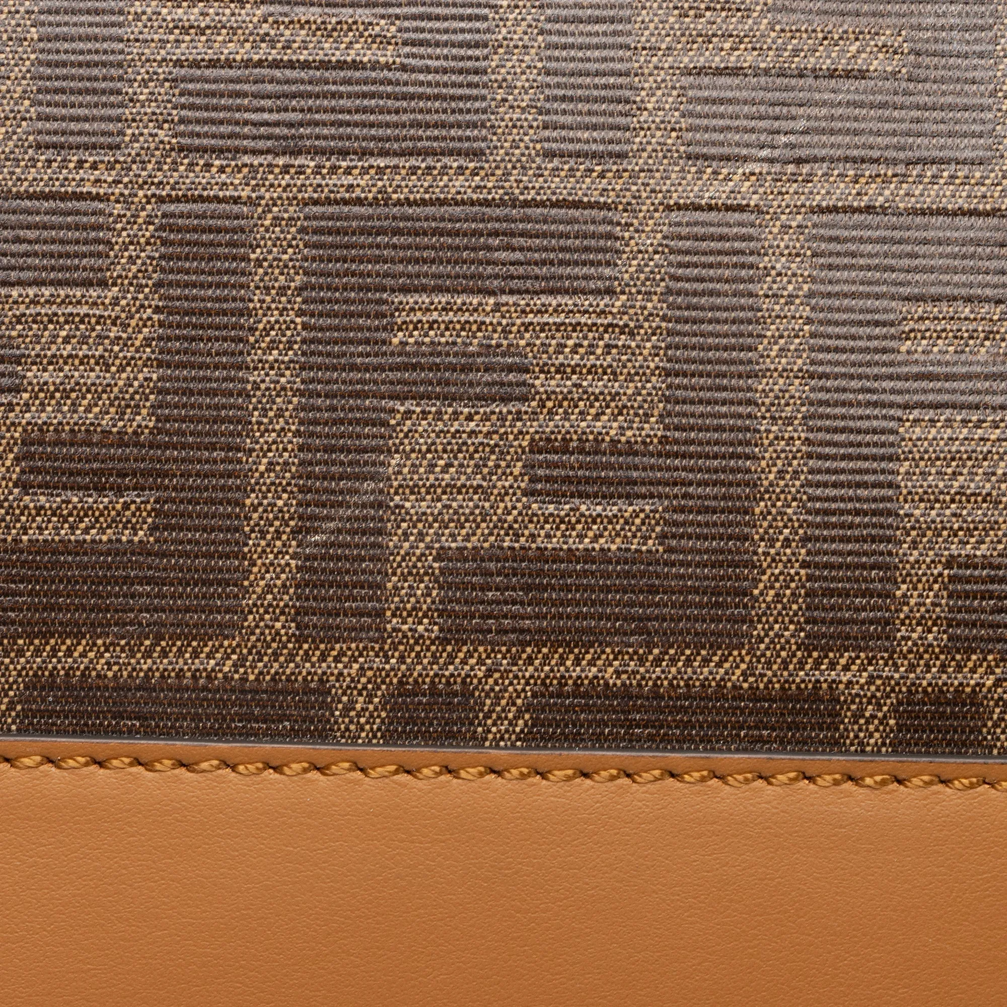 Fendi FF Spalmati Vetrificato Shopper Tote (SHF-23631)