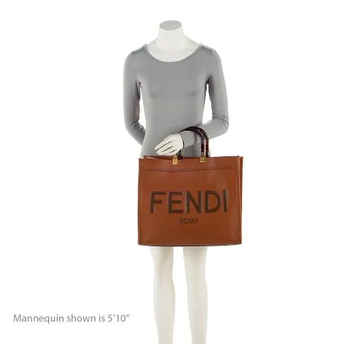 Fendi Leather Sunshine Large Shopper Tote (SHF-H9Z314)