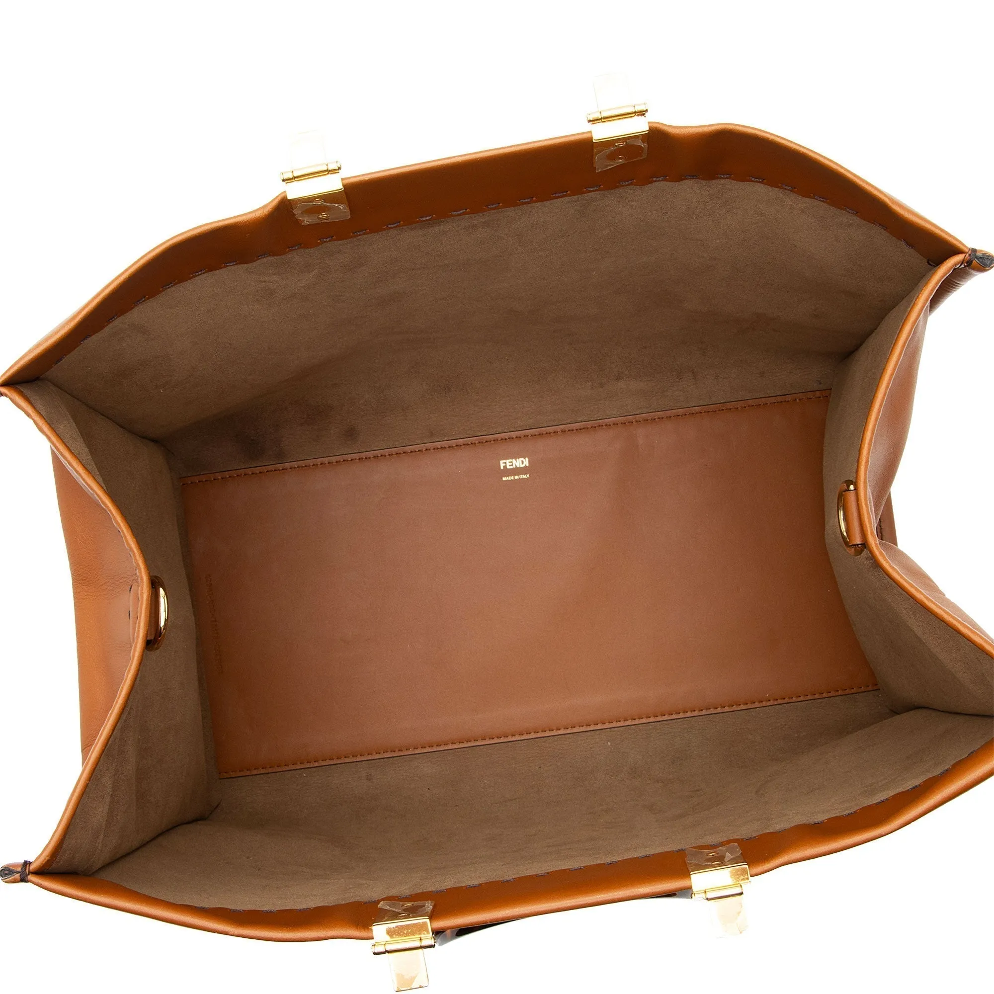Fendi Leather Sunshine Large Shopper Tote (SHF-H9Z314)
