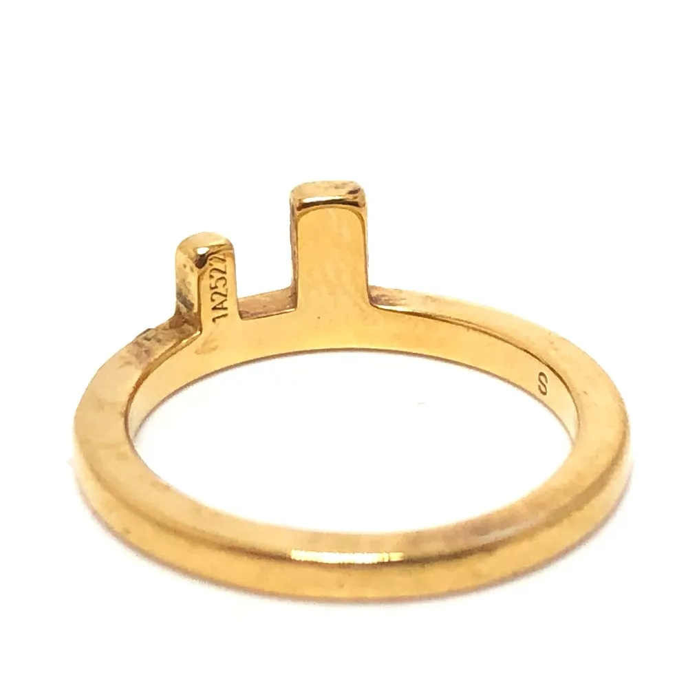 FENDI Ring 1A2522 metal gold Rhinestone