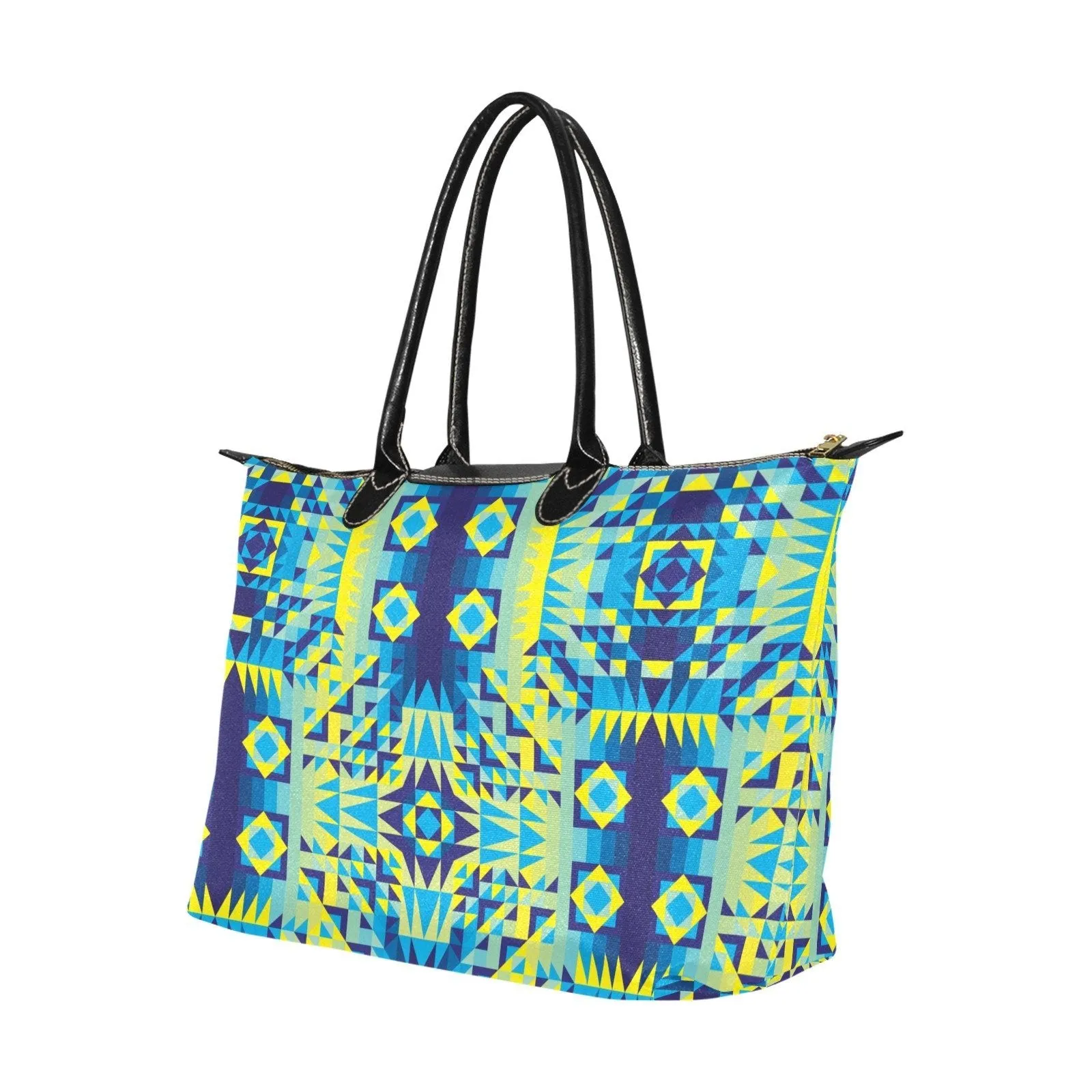 Kaleidoscope Jaune Bleu Single-Shoulder Lady Handbag