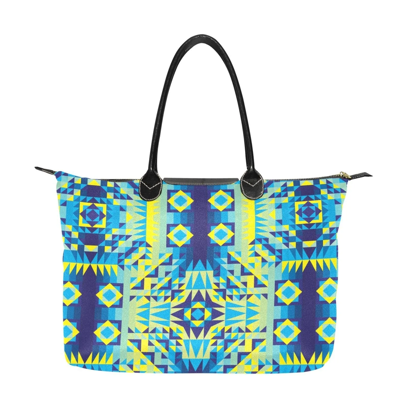 Kaleidoscope Jaune Bleu Single-Shoulder Lady Handbag