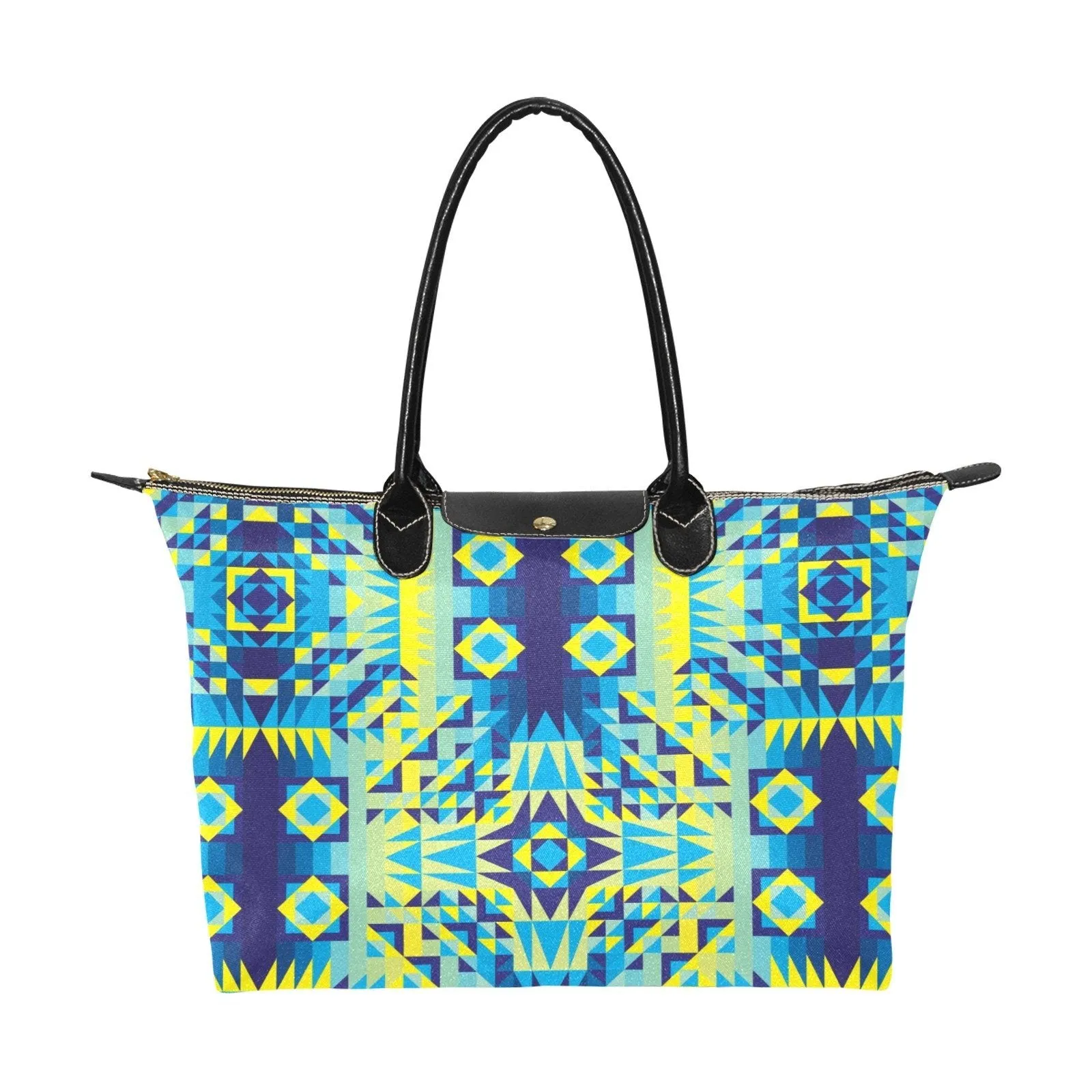 Kaleidoscope Jaune Bleu Single-Shoulder Lady Handbag