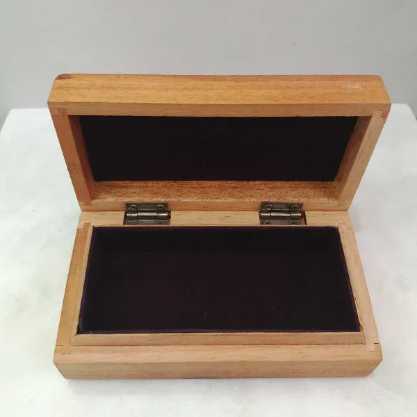 Mahogany with Rose Quartz  Box