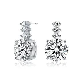 Marie Midi Triple CZ Earrings