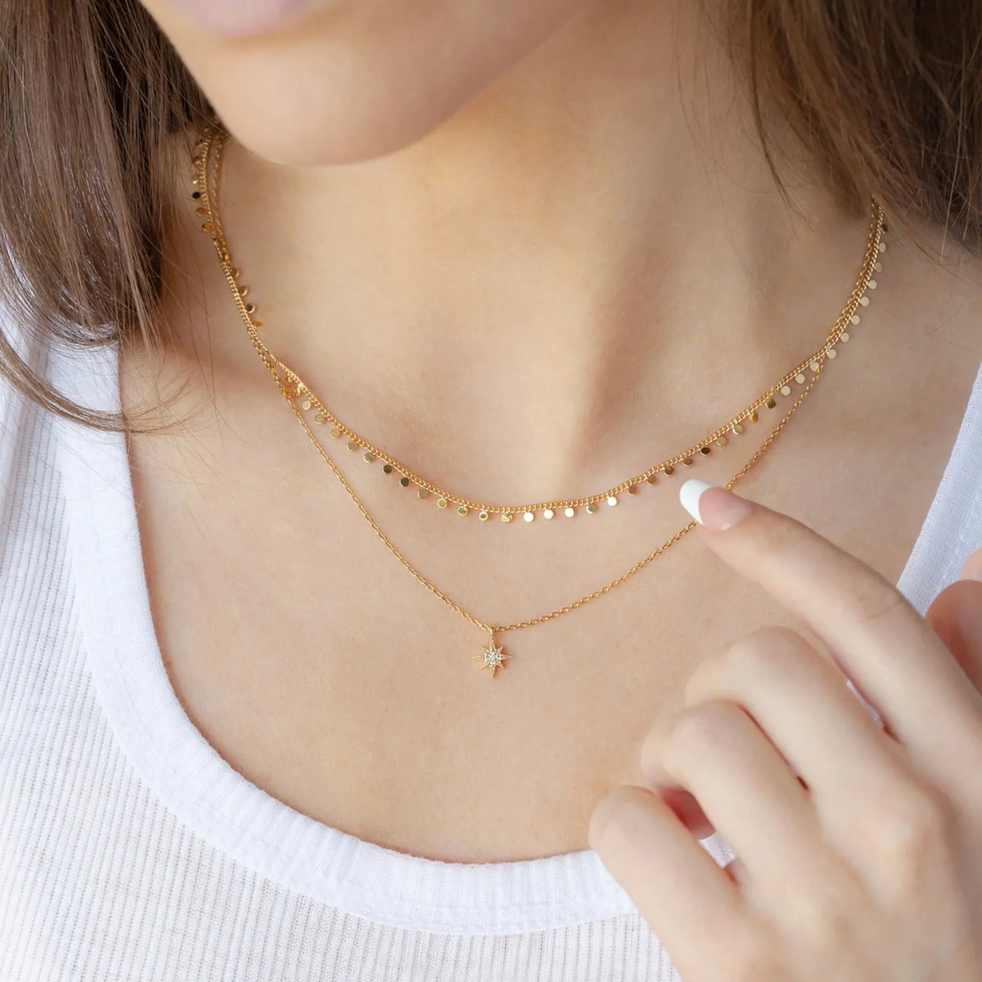 North Star Layered Necklace