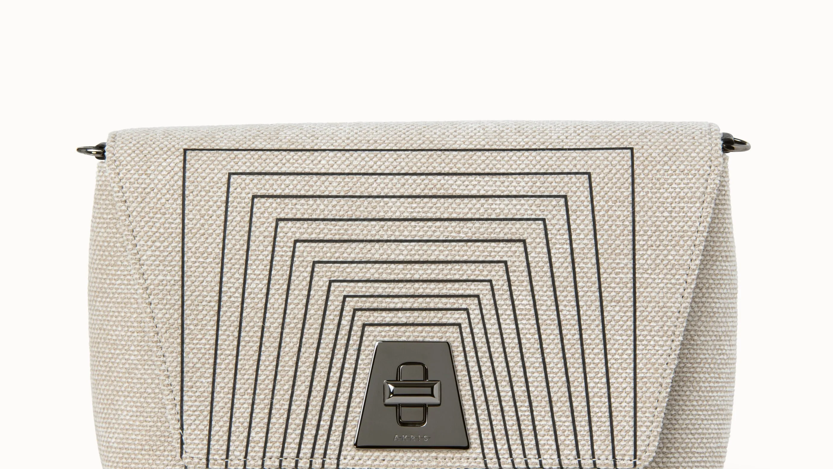 Small Anouk Day Bag mit Trapezoid Square Druck auf Canvas