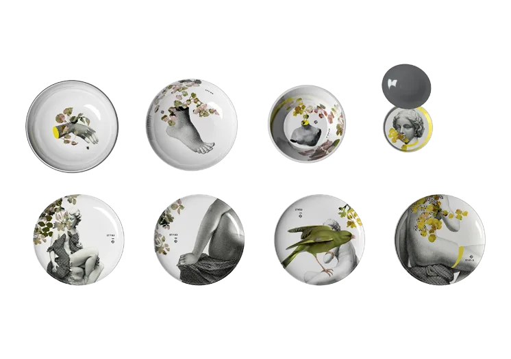 Stackable Dinner Sets from Paris, Yuan