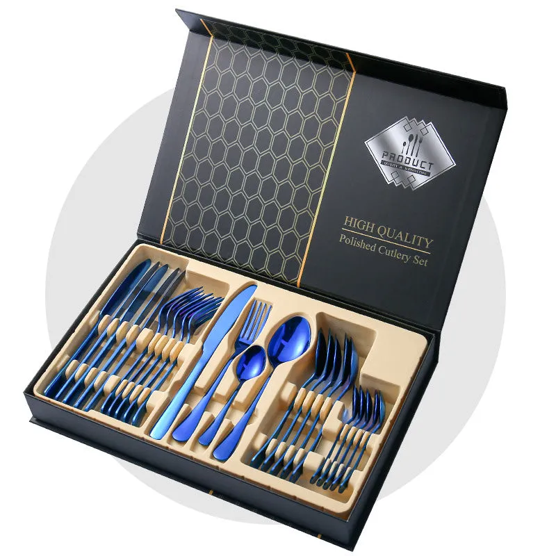 Stainless Steel Flatware Set 24Pcs
