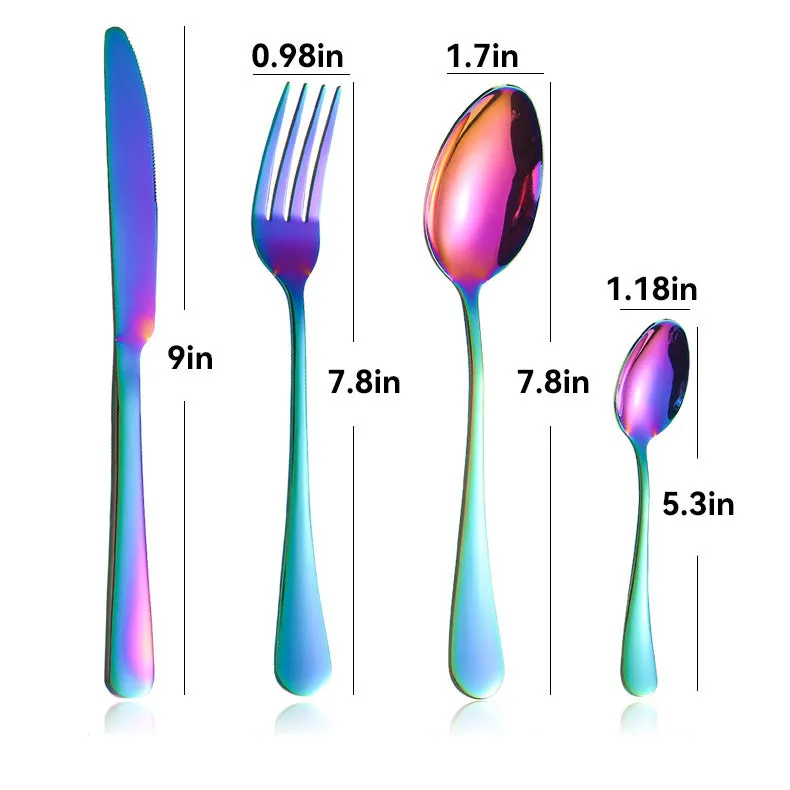Stainless Steel Flatware Set 24Pcs