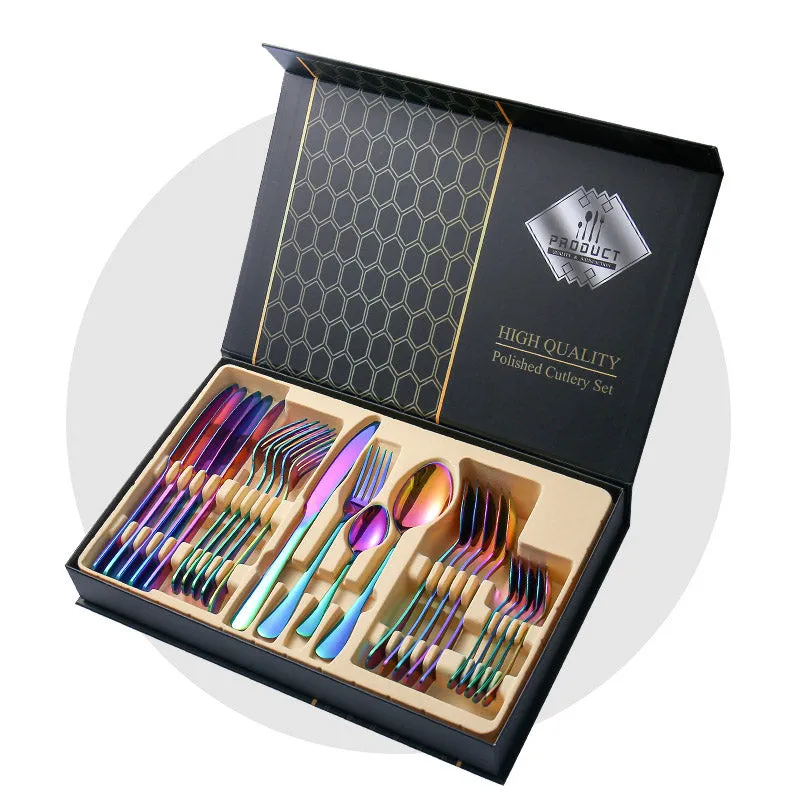 Stainless Steel Flatware Set 24Pcs