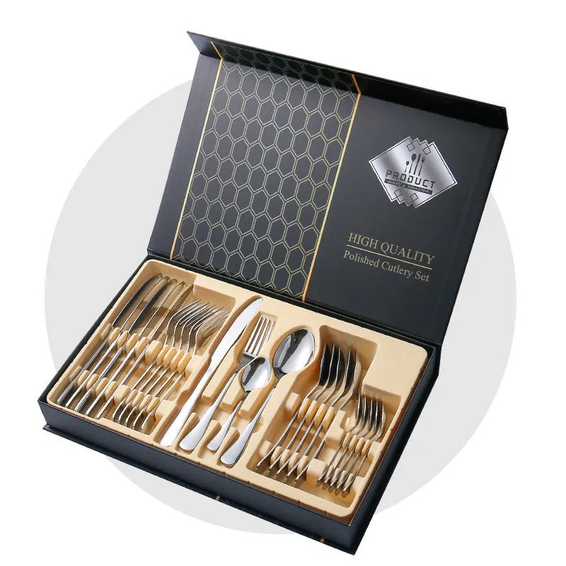 Stainless Steel Flatware Set 24Pcs