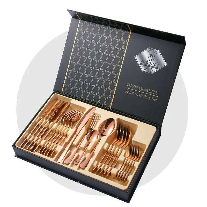 Stainless Steel Flatware Set 24Pcs