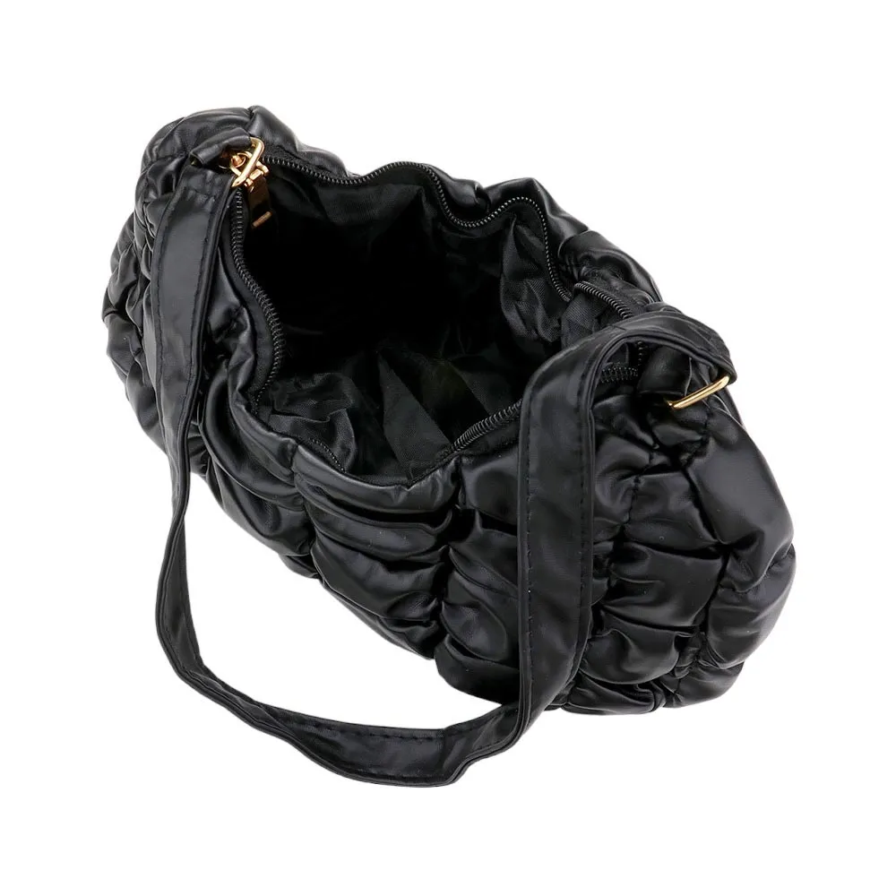 Trendy Quilted Puffer Tote Shoulder Bag