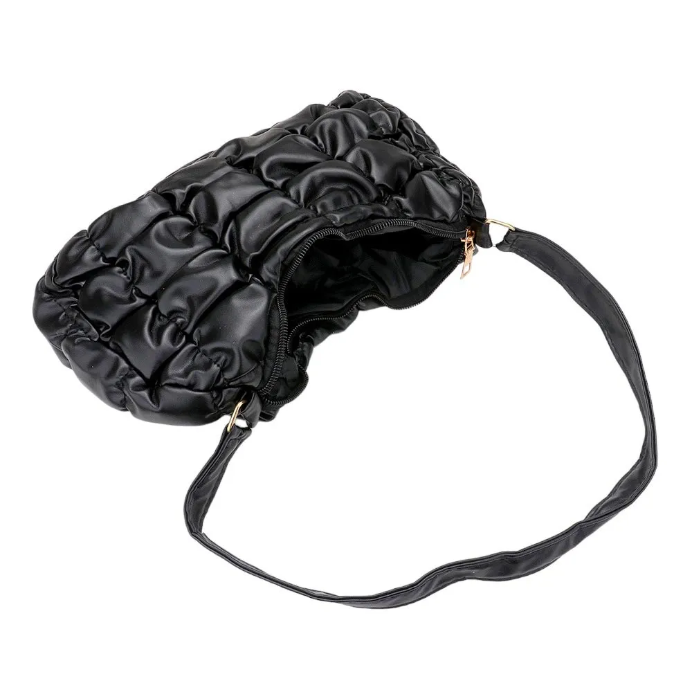 Trendy Quilted Puffer Tote Shoulder Bag